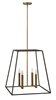 Foto para 60w Foyer Fulton CAND Bronze Stem Hung Pendant