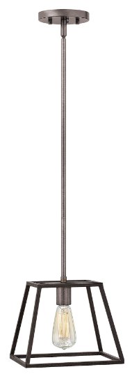 Foto para 100w Mini-Pendant Fulton MED Aged Zinc Stem Hung Pendant