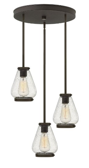 Picture of 100w Pendant Finley MED Clear Seedy Oil Rubbed Bronze Pendant Pairings