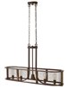 Picture of 135w Chandelier Beckett MED GU-10 Iron Rust Linear