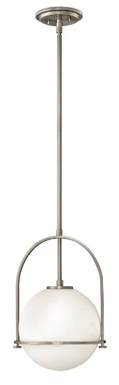 Picture of 100w Pendant Somerset MED Etched Opal Brushed Nickel Stem Hung Pendant