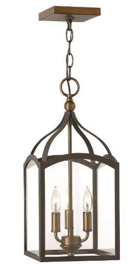 Picture of 60w Foyer Clarendon CAND Clear Bronze Small Pendant Foyer