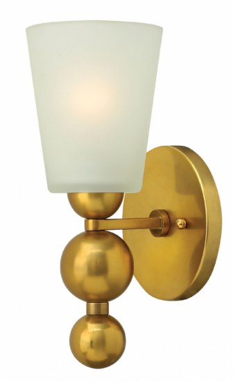 Foto para 100w Sconce Zelda MED Etched Vintage Brass