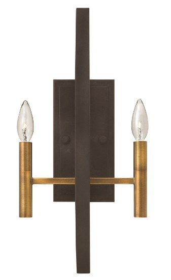 Picture of 60w Sconce Euclid CAND Spanish Bronze