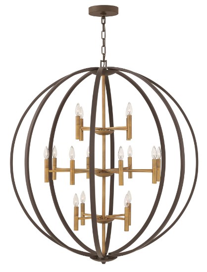 Picture of 60w Chandelier Euclid CAND Spanish Bronze Three Tier