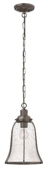 Picture of 100w Mini-Pendant Marlowe MED Clear Seedy Antique Nickel