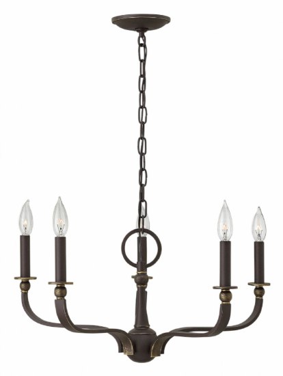 Picture of 60w Chandelier Rutherford CAND Oil Rubbed Bronze Single Tier