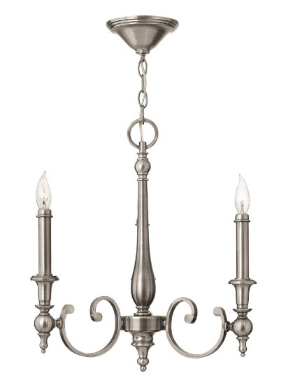 Picture of 60w Chandelier Yorktown CAND Antique Nickel Three Light