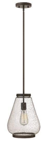 Picture of 100w Mini-Pendant Finley MED Clear Seedy Oil Rubbed Bronze