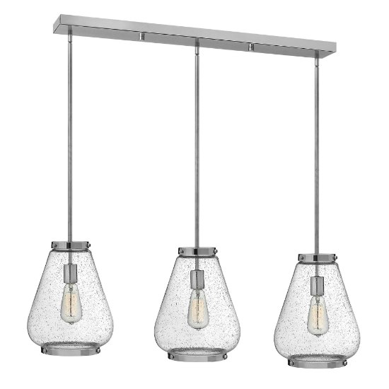 Foto para 100w Pendant Finley MED Clear Seedy Chrome Pendant Pairings