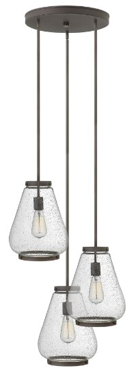 Foto para 100w Pendant Finley MED Clear Seedy Oil Rubbed Bronze Pendant Pairings