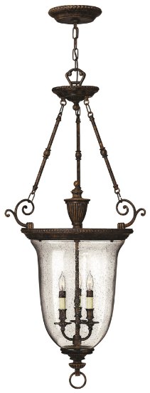 Picture of 60w Foyer Rockford CAND Clear Seedy Hurricane Forum Bronze Single Tier Foyer