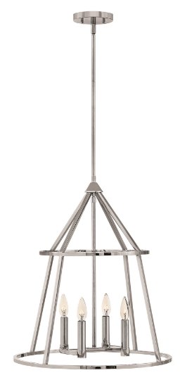 Picture of 60w Chandelier Middleton CAND Polished Nickel Stem Hung Pendant