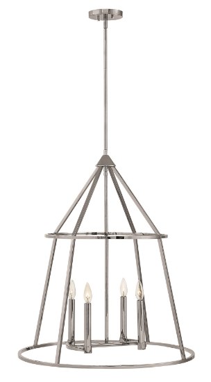 Picture of 60w Chandelier Middleton CAND Polished Nickel Stem Hung Pendant