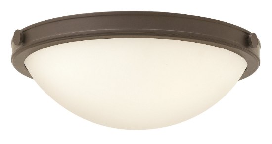 Foto para 40w Foyer Maxwell MED Etched Opal Oil Rubbed Bronze Flush Mount