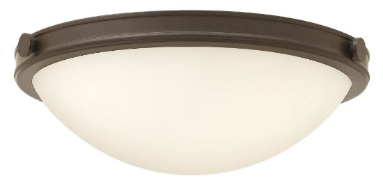 Picture of 60w Foyer Maxwell MED Etched Opal Oil Rubbed Bronze Flush Mount