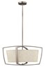 Foto para 100w Chandelier Blakely MED Brushed Nickel Stem Hung Foyer