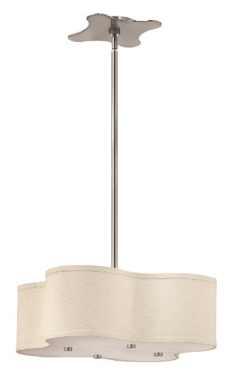 Foto para 100w Foyer Cirrus MED Brushed Nickel Semi-flush Mount