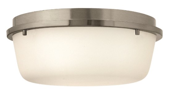 Picture of 60w Foyer Turner MED Etched Opal Brushed Nickel Flush Mount