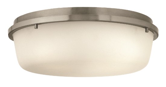 Picture of 60w Foyer Turner MED Etched Opal Brushed Nickel Flush Mount