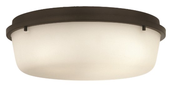 Foto para 60w Foyer Turner MED Etched Opal Oil Rubbed Bronze Flush Mount