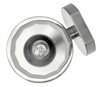 Foto para 60w Mini-Pendant Meridian G-9 Thick Faceted Clear Inside Etched Brushed Nickel