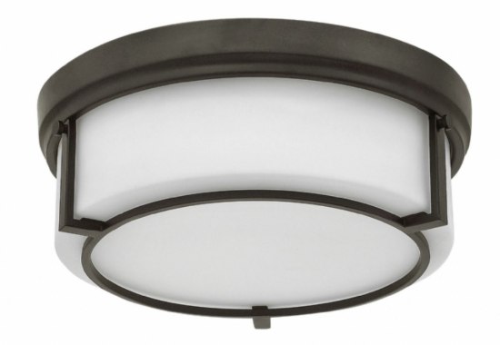 Picture of 60w Foyer Weston MED Etched Opal Buckeye Bronze Flush Mount