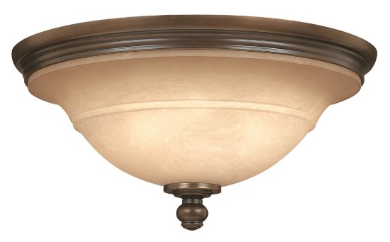 Picture of 60w Foyer Plymouth MED Mocha-Colored Olde Bronze Flush Mount