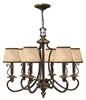 Foto para 60w Chandelier Plymouth CAND Olde Bronze Single Tier Foyer