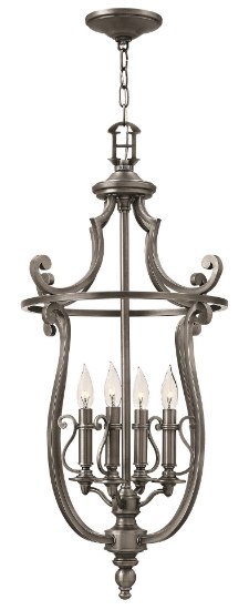 Foto para 60w Foyer Plymouth CAND Polished Antique Nickel Single Tier Foyer