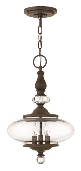 Picture of 60w Chandelier Wexley CAND Clear Oil Rubbed Bronze Single Tier