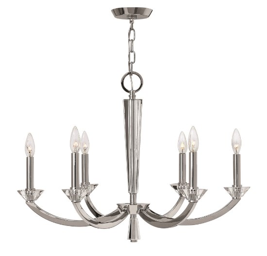 Picture of 60w Chandelier Hendrick CAND Chrome Single Tier Foyer