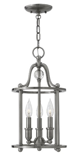 Picture of 60w Foyer Elaine CAND Polished Antique Nickel Small Foyer