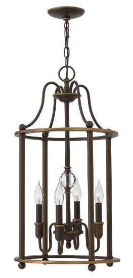 Picture of 60w Chandelier Elaine CAND Light Oiled Bronze Single Tier Foyer