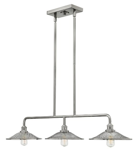 Picture of 60w Chandelier Rigby MED Polished Nickel Stem Hung Linear