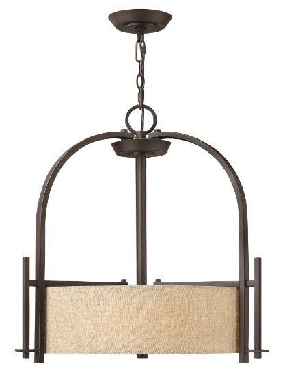 Foto para 100w Foyer Sloan MED Regency Bronze Inverted Pendant