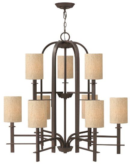 Picture of 60w Chandelier Sloan CAND Regency Bronze Two Tier Foyer