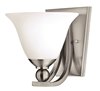 Foto para 100w Sconce Bolla MED Etched Opal Brushed Nickel