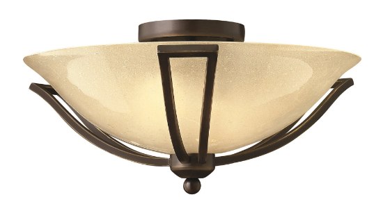 Picture of 75w Bath Bolla MED Light Amber Seedy Olde Bronze Flush Mount