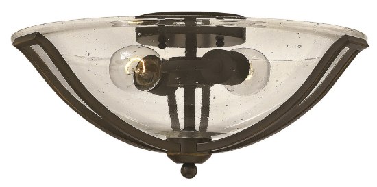 Picture of 75w Bath Bolla MED Clear Seedy Olde Bronze Flush Mount