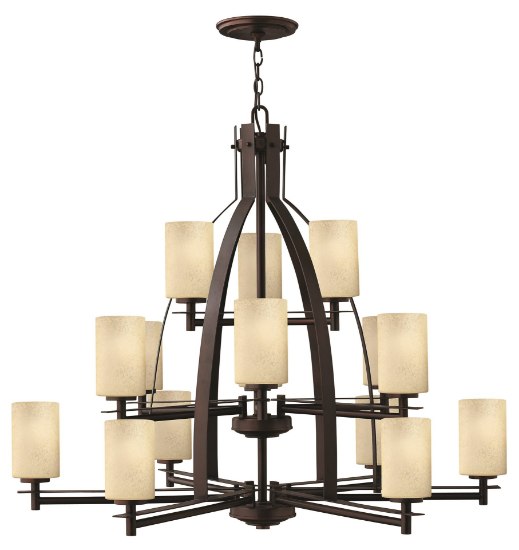 Picture of 40w Chandelier Stowe MED Antique Light Scavo Metro Copper Three Tier Foyer