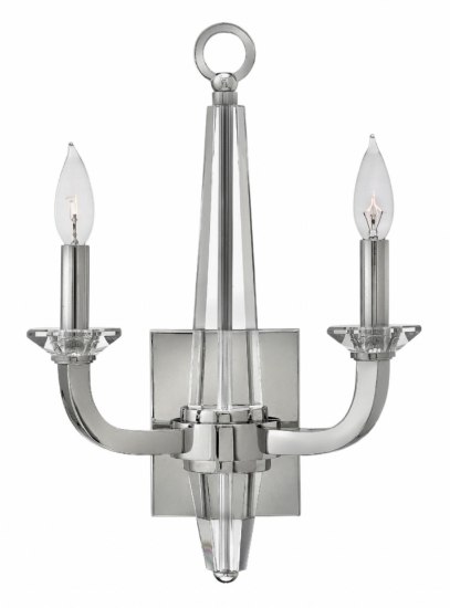 Picture of 60w Sconce Ascher CAND Polished Nickel Two Light Sconce