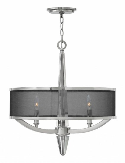 Foto para 60w Foyer Ascher CAND Polished Nickel Foyer Pendant