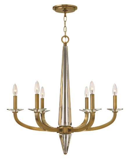 Picture of 60w Chandelier Ascher CAND Brushed Caramel Single Tier Foyer