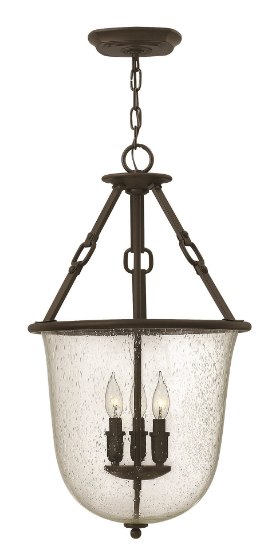 Picture of 60w Foyer Dakota CAND Clear Seedy Oil Rubbed Bronze Single Tier Foyer