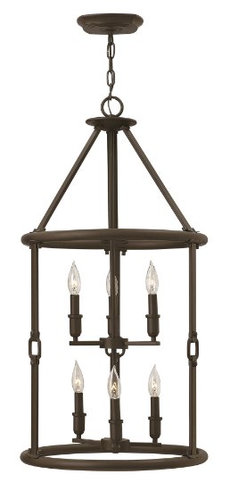 Picture of 60w Foyer Dakota CAND Oil Rubbed Bronze Two Tier Foyer