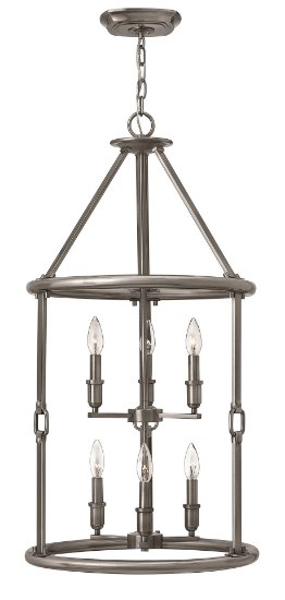 Picture of 60w Foyer Dakota CAND Polished Antique Nickel Two Tier Foyer