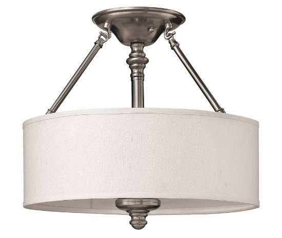 Picture of 75w Foyer Sussex MED Brushed Nickel Semi-flush Mount