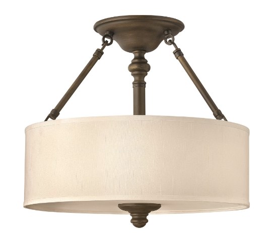 Picture of 75w Foyer Sussex MED English Bronze Semi-flush Mount