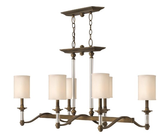 Picture of 60w Chandelier Sussex CAND English Bronze Linear